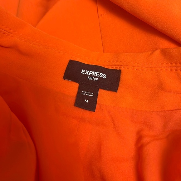 Express Editor Boyfriend Blazer - Orange - MEDIUM - Picture 9 of 12